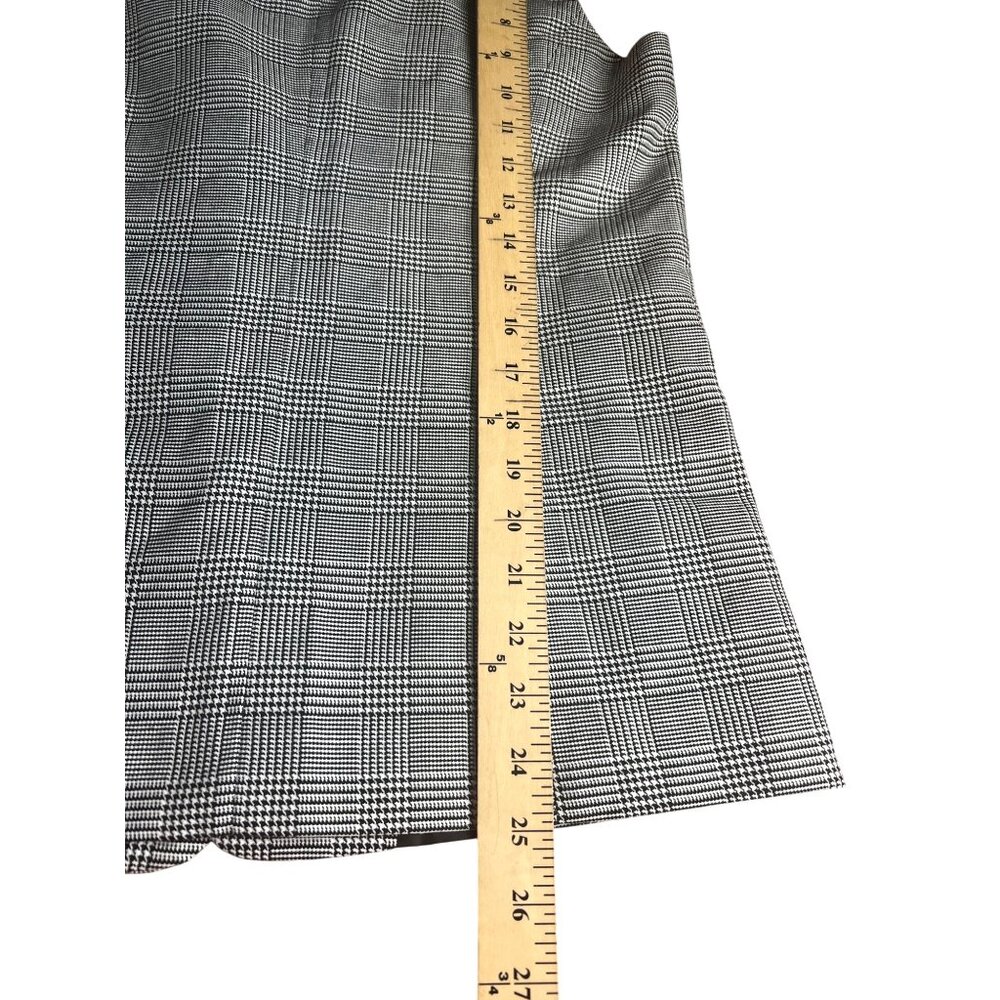 Sincerely Jules Black & White Glen Plaid Sleeveless Vest Womens Size Small - Picture 6 of 12